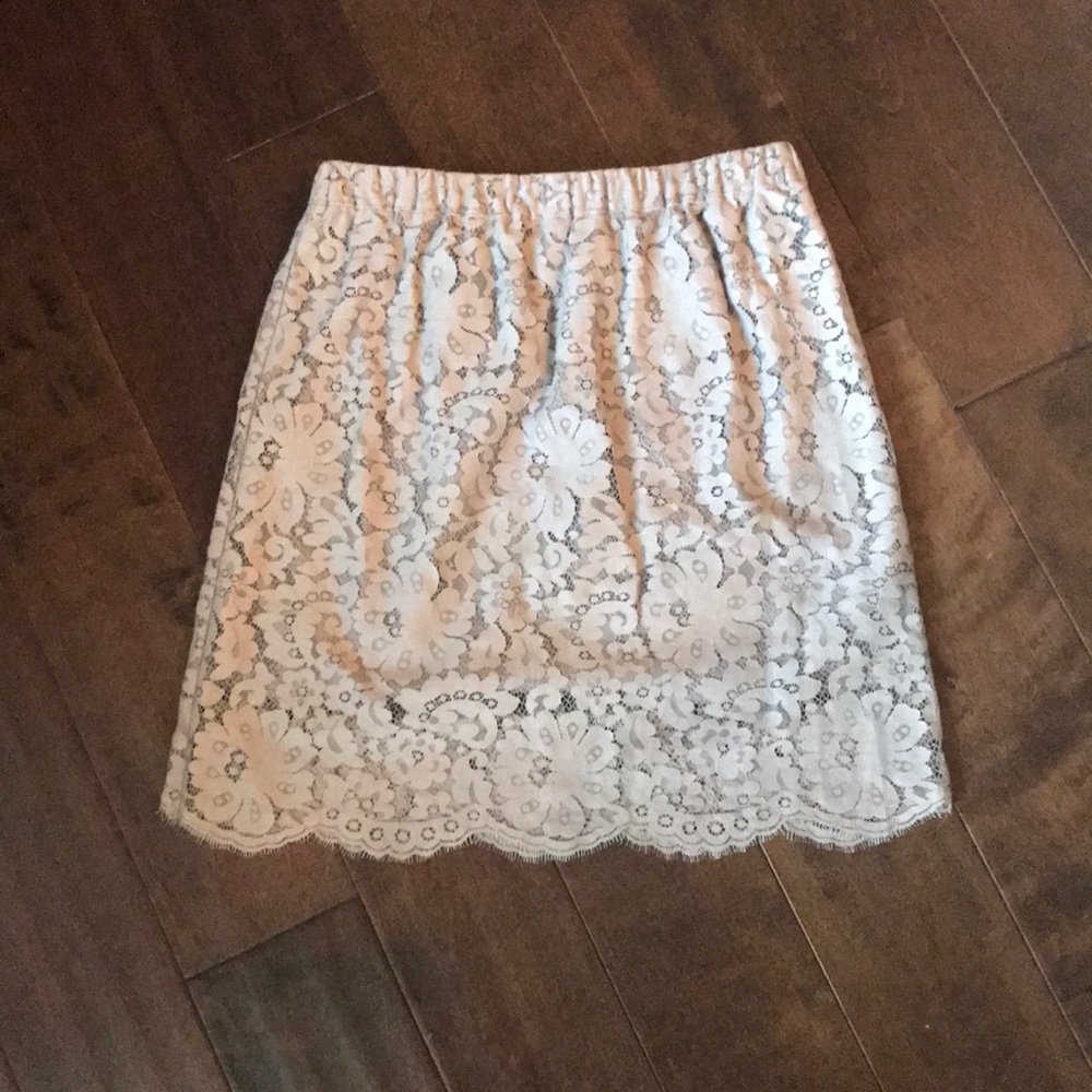 Gold Hawk lace skirt